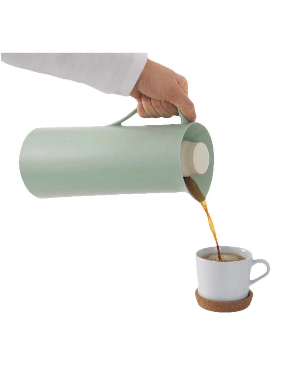 IKEA BEHOVD Vacuum Flask Thermos Carafe in Light Green - 34 oz - Picture 2 of 12